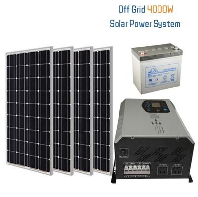 4kw Off Grid Solar Generator System 4unit Battery Home Solar Battery Systems