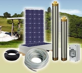 No Pollution PV Panel Solar Water Pumping System With AC220V Pump