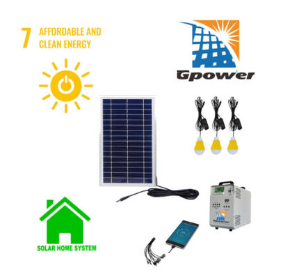 No Noise Home Lighting Solar System All In One Solar Power System For DC Application