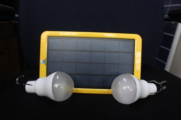 Eco Friendly ROSH Rural Solar System With 3 LED Lamps Kit