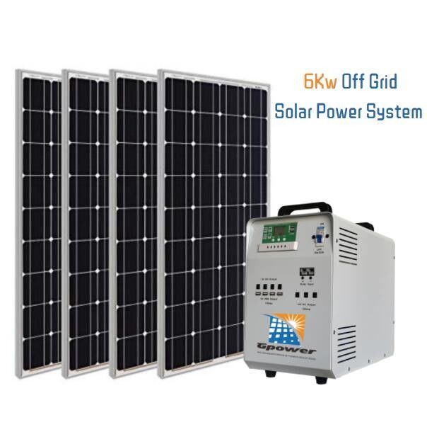 6000W Solar Power Home Kits Renewable Energy Solar Panel Kit