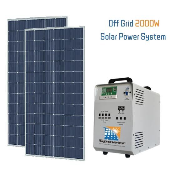 2kW Solar Power Generation System TUV Residential Solar Electric Systems